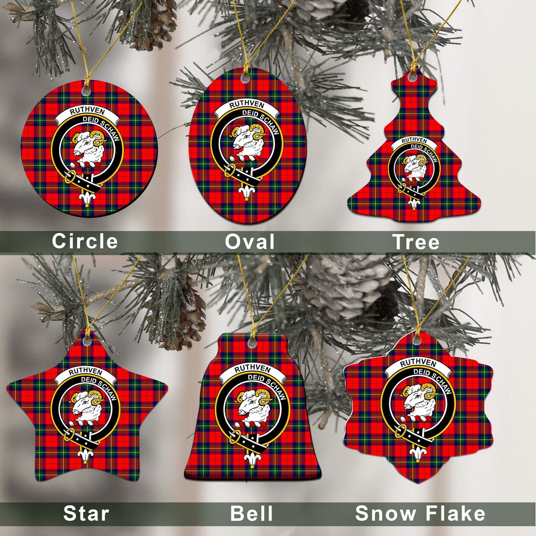 Ruthven Tartan Classic Ceramic Ornament Ver2