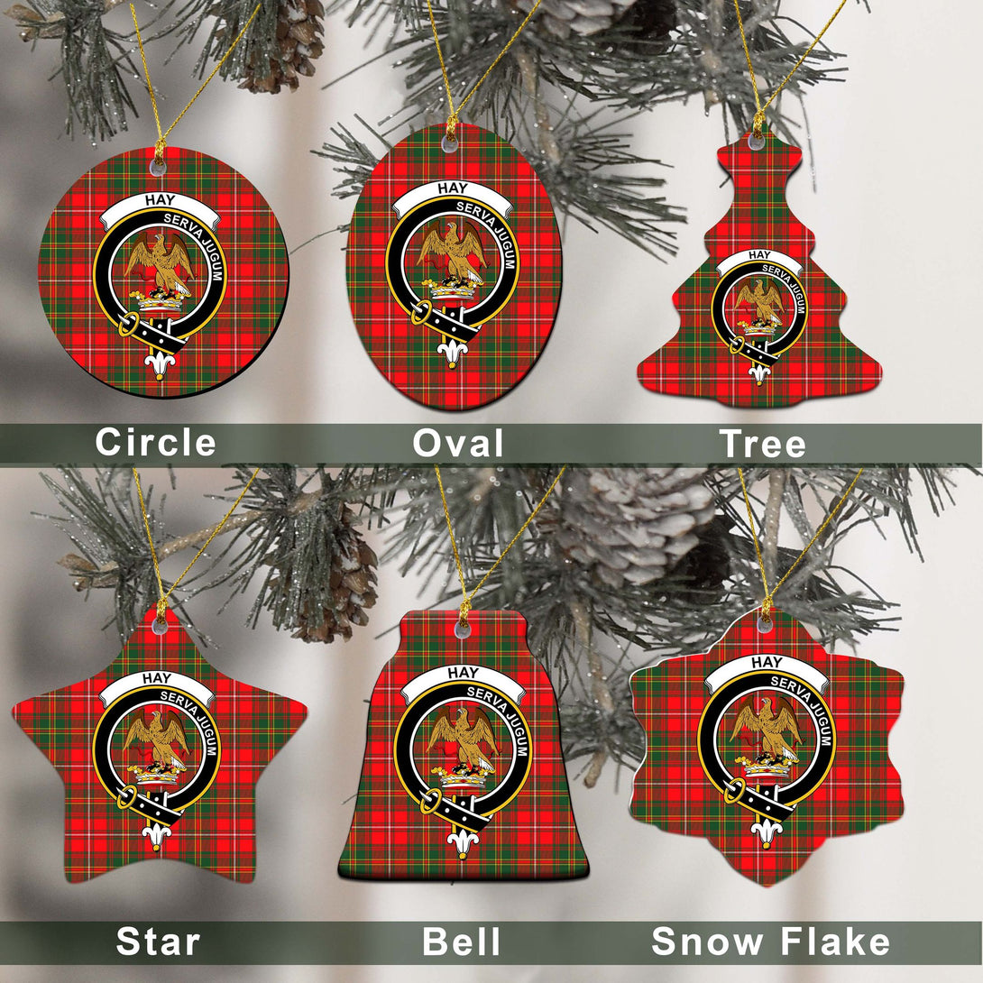 Hay Tartan Classic Ceramic Ornament Ver2