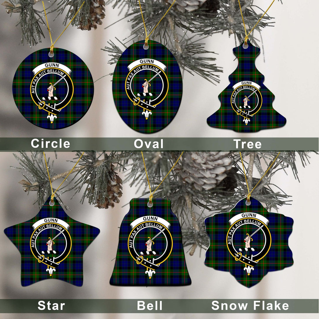 Gunn Tartan Classic Ceramic Ornament Ver2