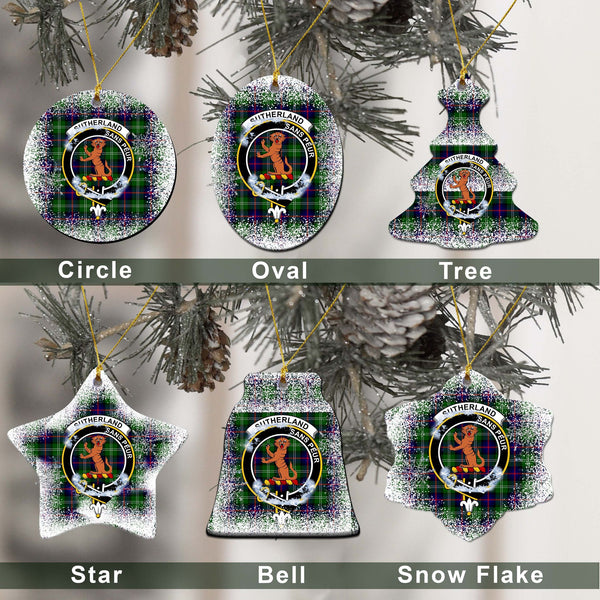 Sutherland I Tartan Classic Ceramic Ornament