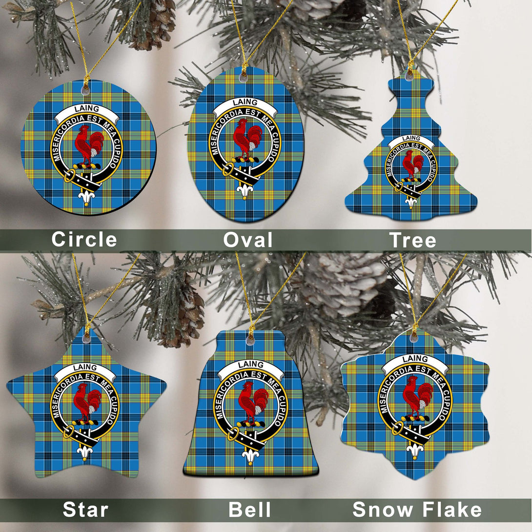 Laing Tartan Classic Ceramic Ornament Ver2