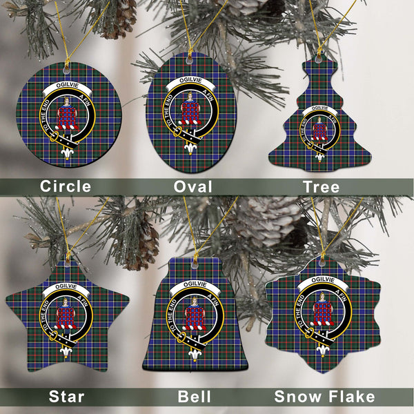 Ogilvie Tartan Classic Ceramic Ornament Ver2