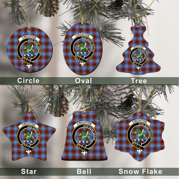 Crichton District Tartan Classic Ceramic Ornament Ver2