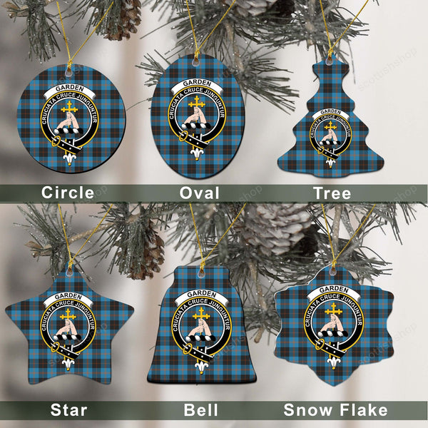 Garden Tartan Classic Ceramic Ornament Ver2