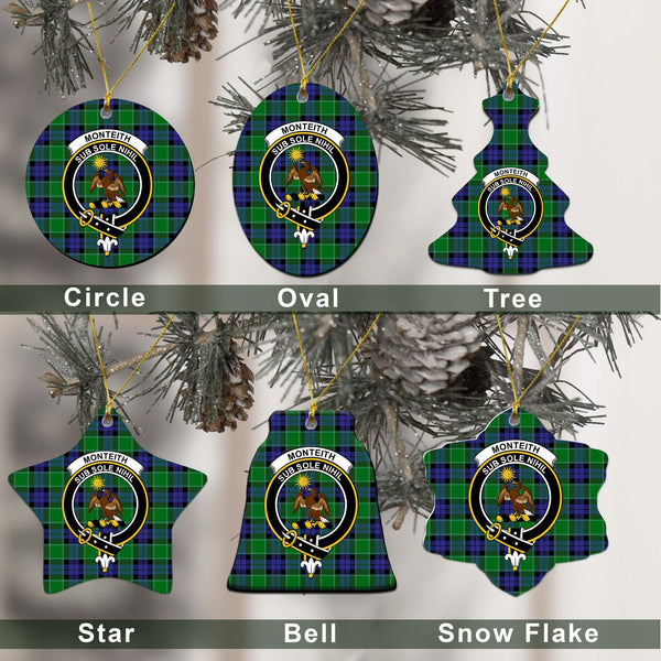 Monteith Tartan Classic Ceramic Ornament Ver2