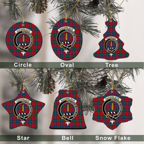 Auchinleck Tartan Classic Ceramic Ornament Ver2