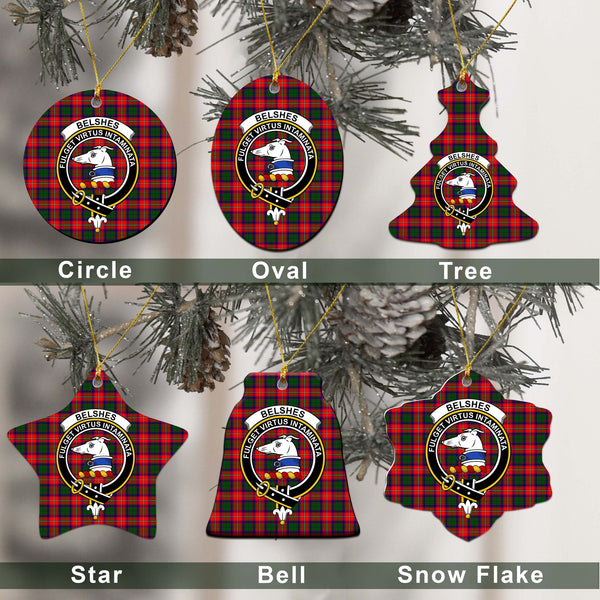 Belshes Tartan Classic Ceramic Ornament Ver2