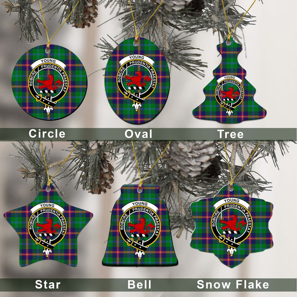 Young Tartan Classic Ceramic Ornament Ver2