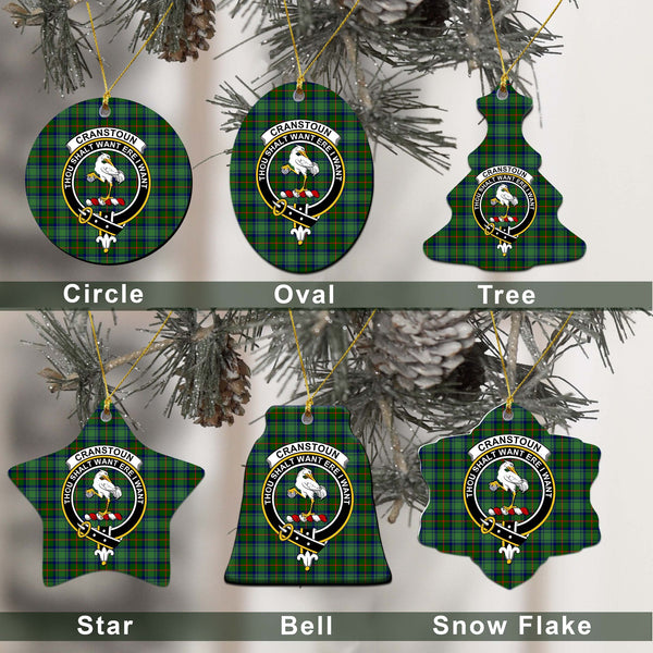 Cranstoun Tartan Classic Ceramic Ornament Ver2