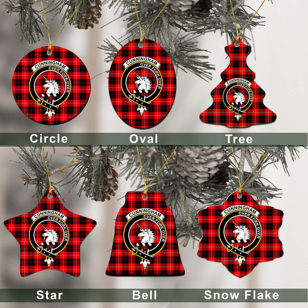 Cunningham Tartan Classic Ceramic Ornament Ver2