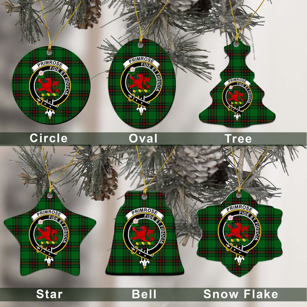 Primrose Tartan Classic Ceramic Ornament Ver2