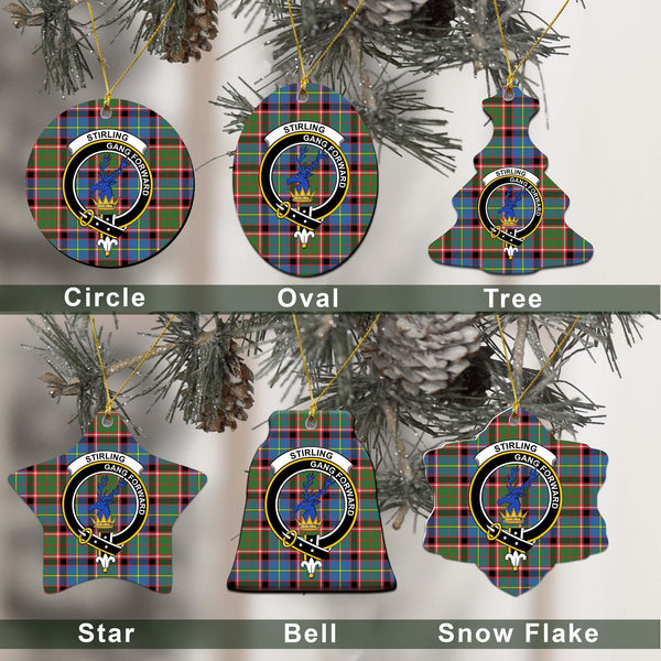 Stirling (of Cadder-Present Chief) Tartan Classic Ceramic Ornament Ver2