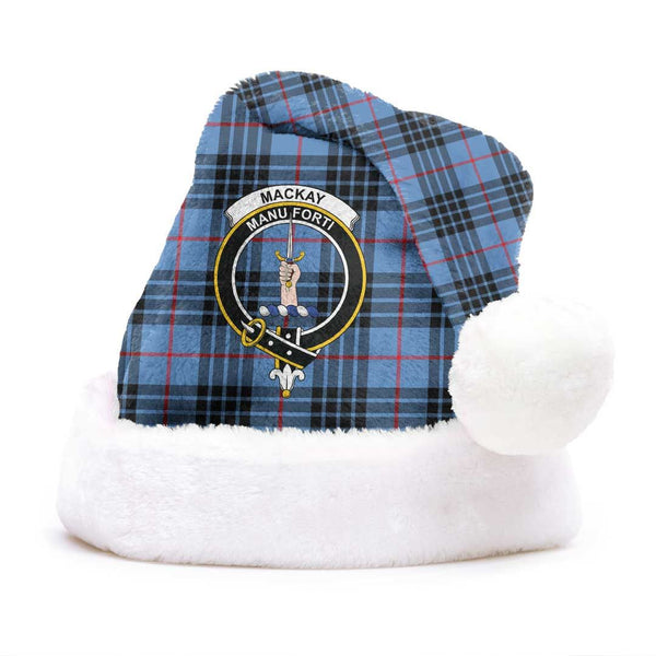 MacKay Blue Clan Tartan Classic Crest Christmas Hat