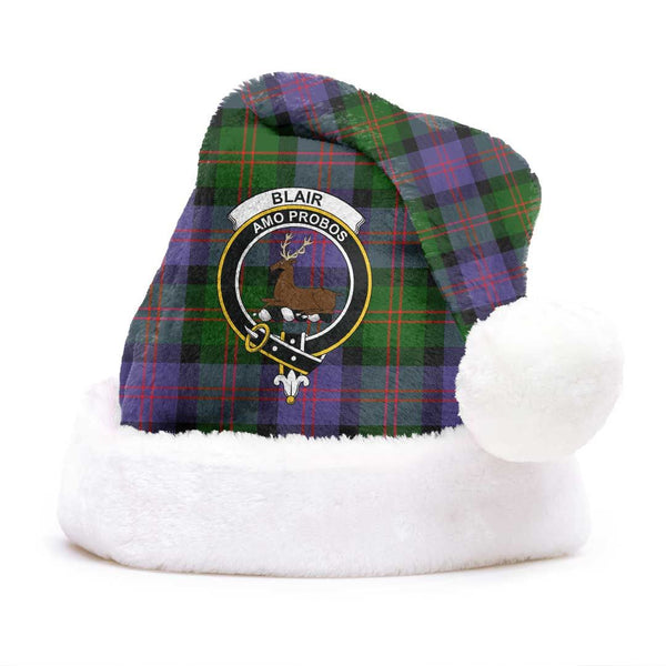 Blair Modern Clan Tartan Classic Crest Christmas Hat