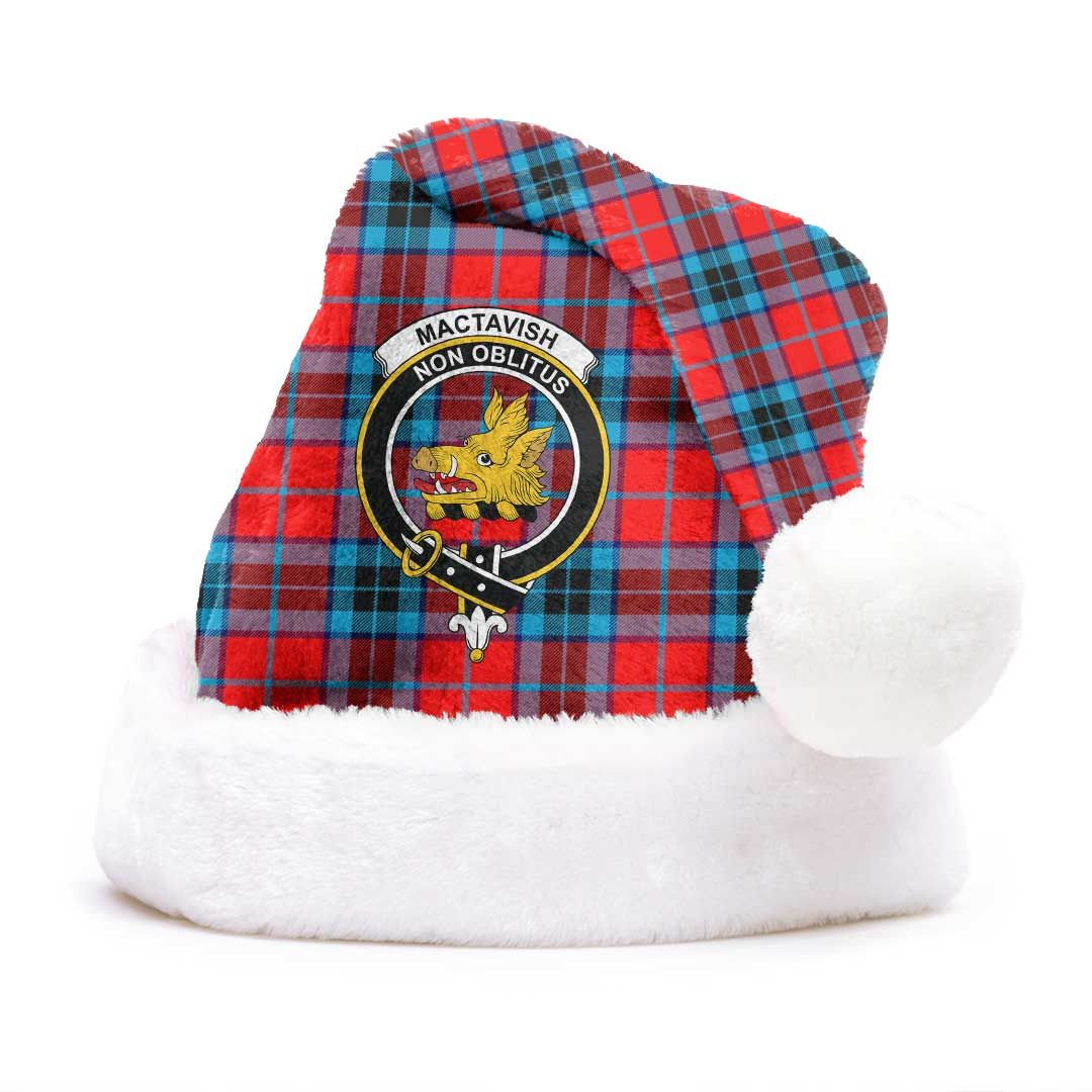 MacTavish Modern Clan Tartan Classic Crest Christmas Hat