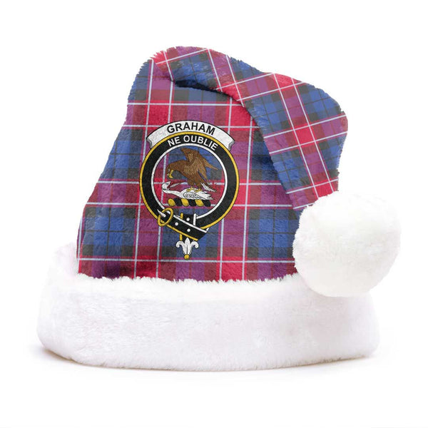 Graham of Menteith Red Clan Tartan Classic Crest Christmas Hat