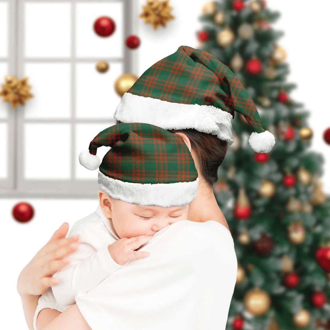 Menzies Green Ancient Tartan Classic Christmas Hat