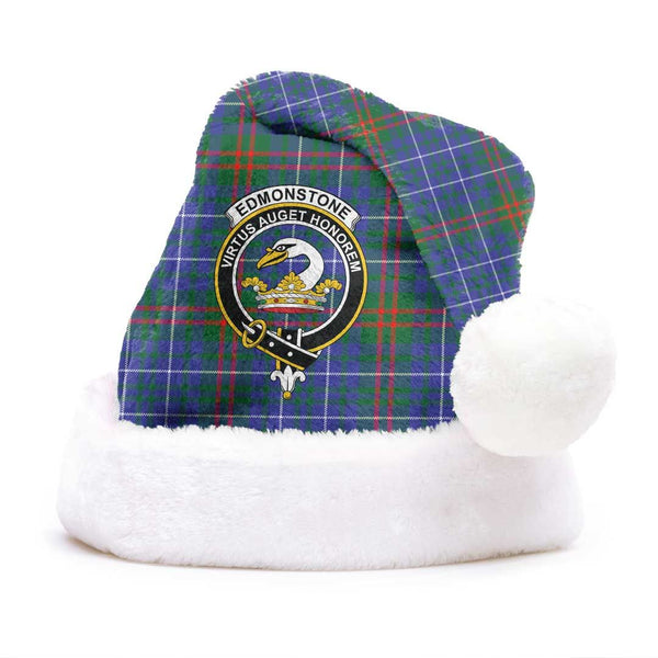 Edmonstone Clan Tartan Classic Crest Christmas Hat