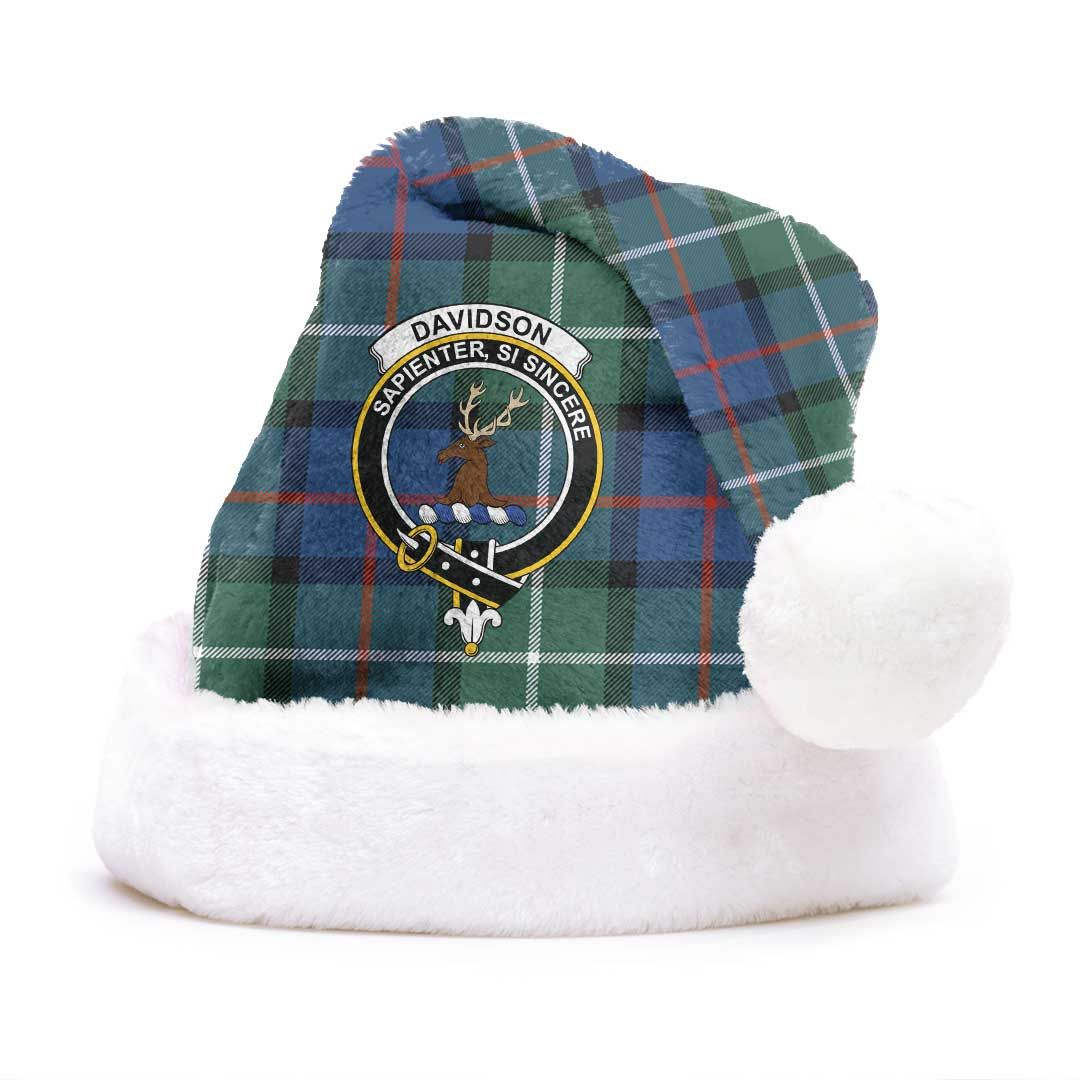 Davidson of Tulloch Clan Tartan Classic Crest Christmas Hat