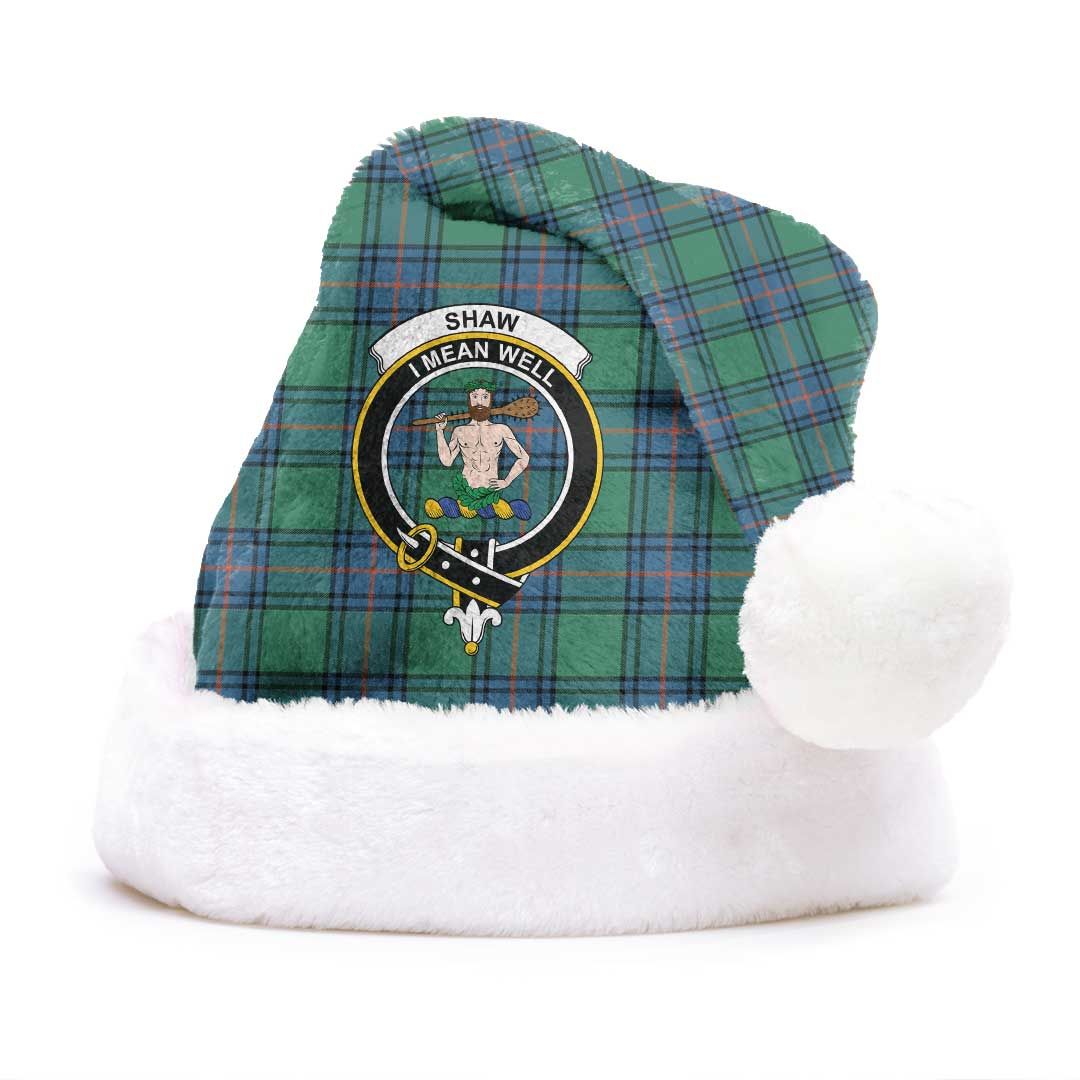 Shaw Ancient Clan Tartan Classic Crest Christmas Hat