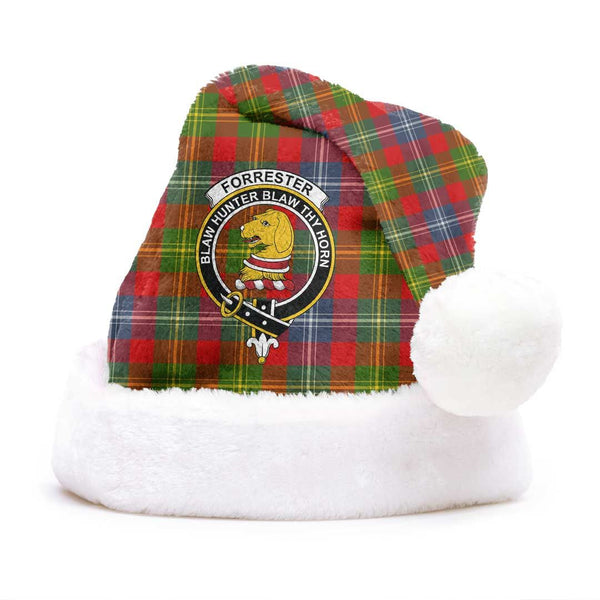 Forrester Clan Tartan Classic Crest Christmas Hat