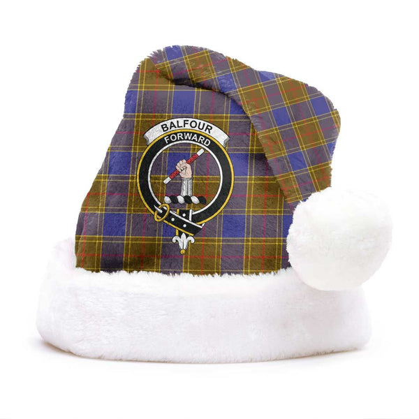 Balfour Modern Clan Tartan Classic Crest Christmas Hat