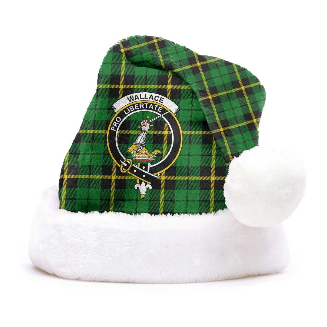 Wallace Hunting Green Clan Tartan Classic Crest Christmas Hat