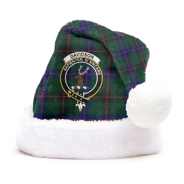 Davidson Modern Clan Tartan Classic Crest Christmas Hat