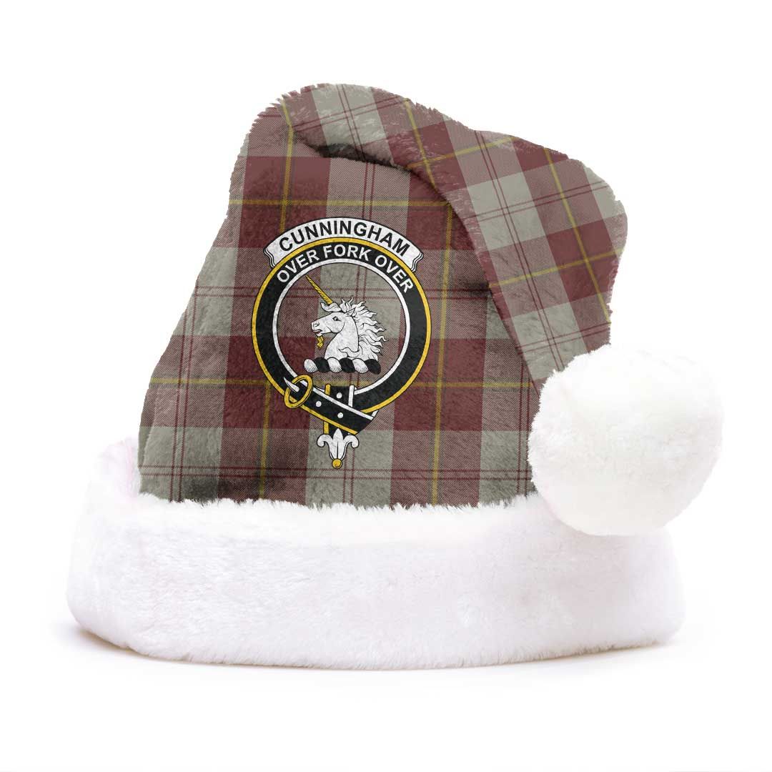 Cunningham Burgundy Dancers Clan Tartan Classic Crest Christmas Hat