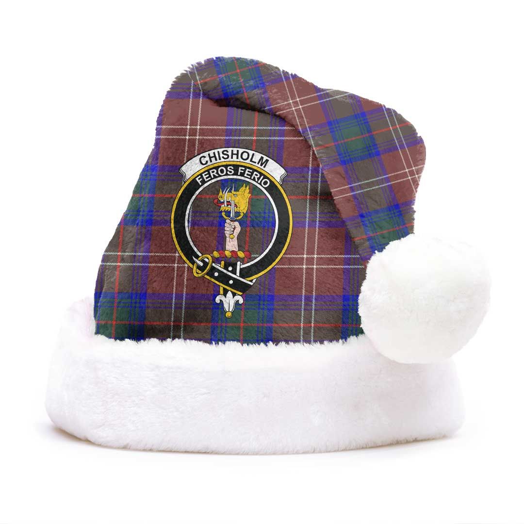 Chisholm Hunting Modern Clan Tartan Classic Crest Christmas Hat