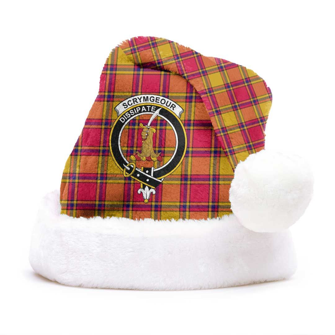 Scrymgeour Clan Tartan Classic Crest Christmas Hat