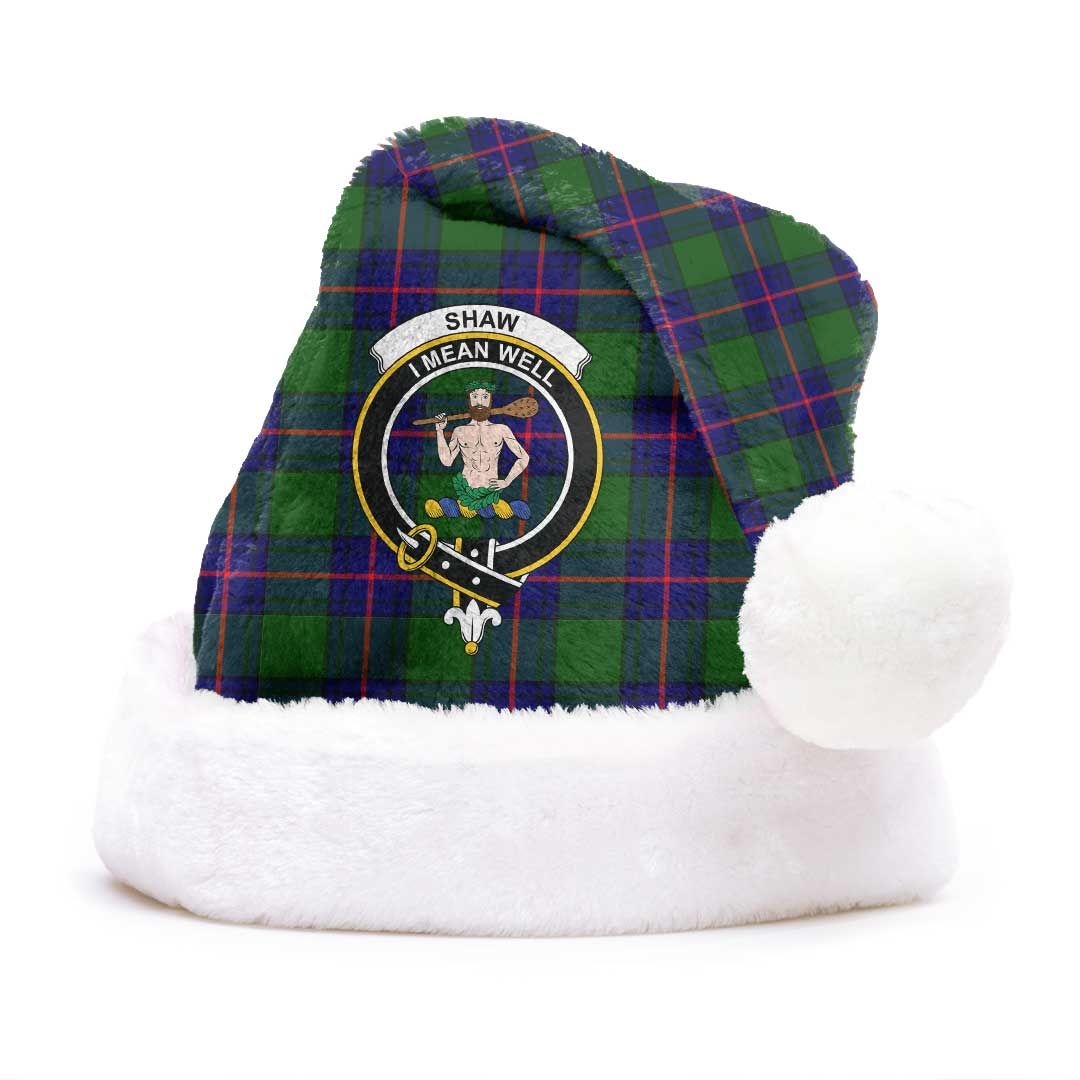 Shaw Modern Clan Tartan Classic Crest Christmas Hat