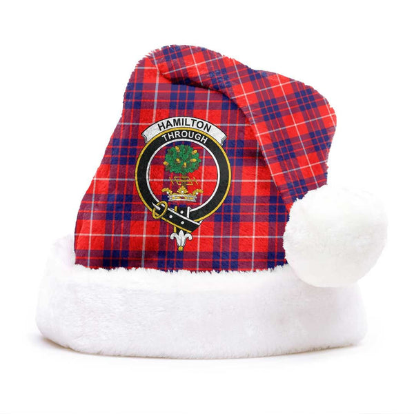 Hamilton Modern Clan Tartan Classic Crest Christmas Hat