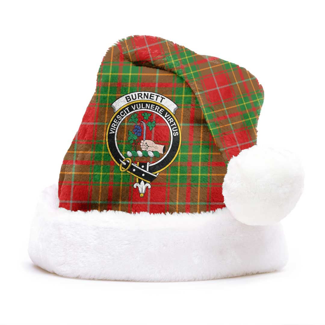 Burnett Ancient Clan Tartan Classic Crest Christmas Hat