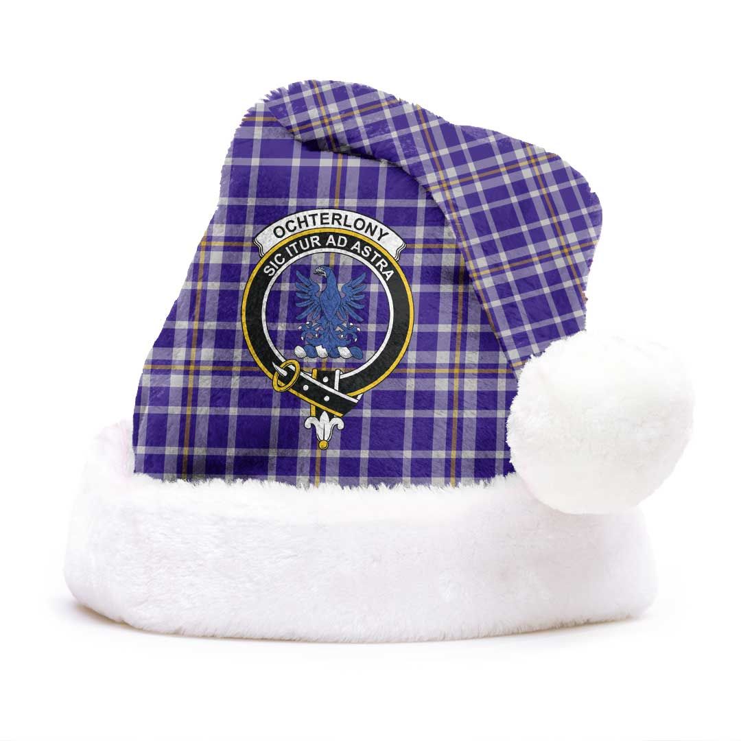 Ochterlony Clan Tartan Classic Crest Christmas Hat