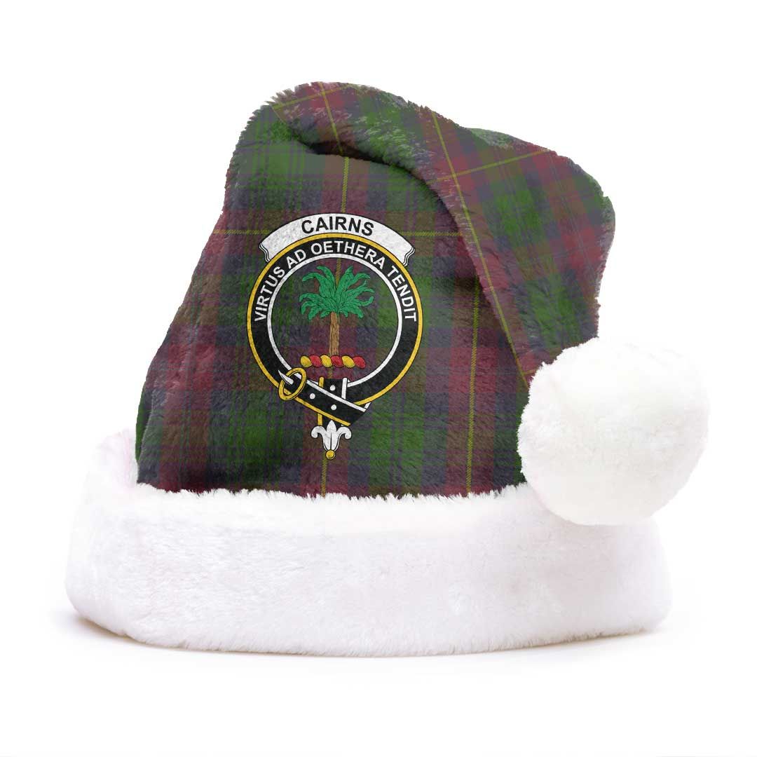 Cairns Clan Tartan Classic Crest Christmas Hat