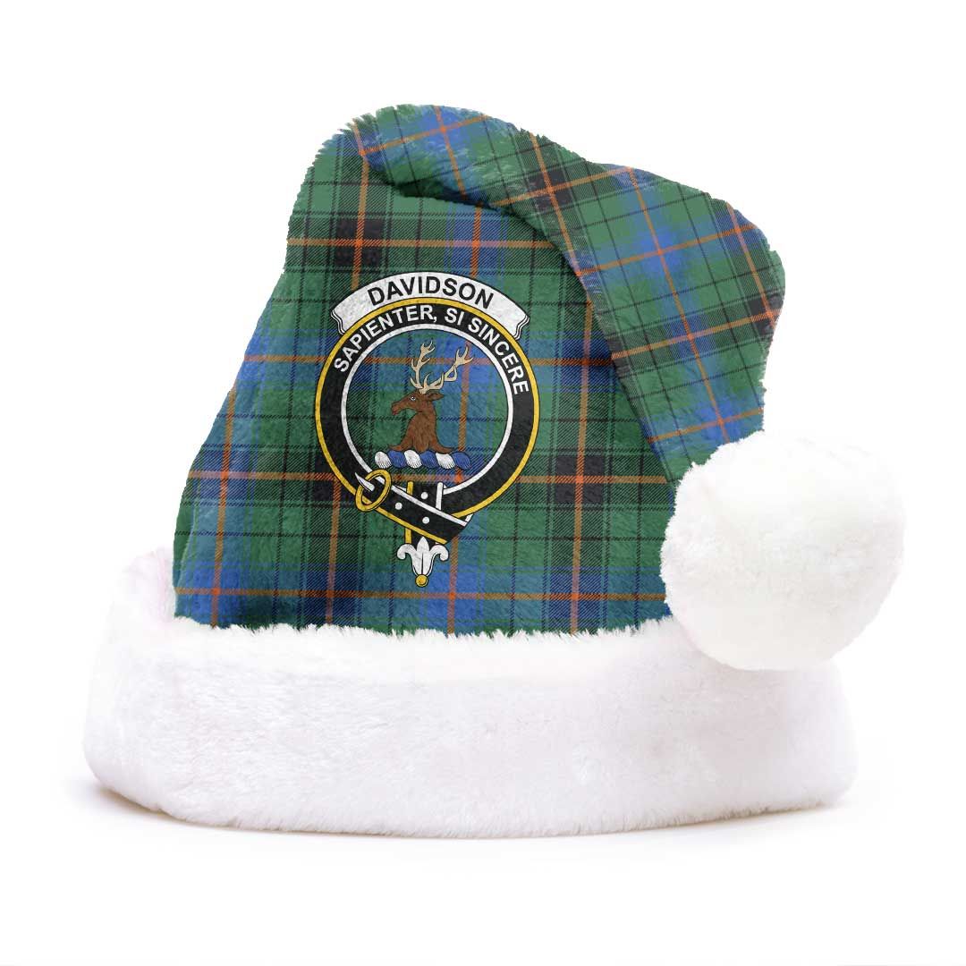 Davidson Ancient Clan Tartan Classic Crest Christmas Hat