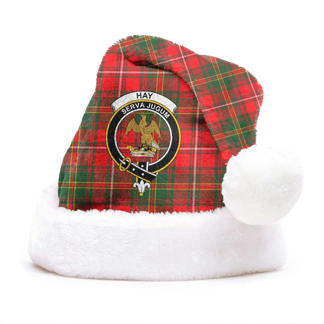 Hay Modern Clan Tartan Classic Crest Christmas Hat