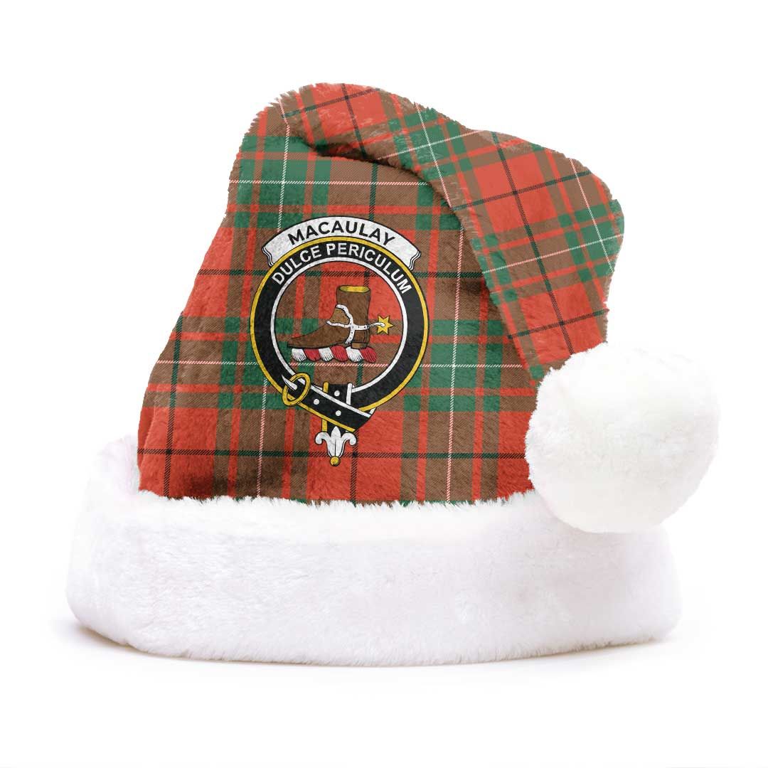 MacAulay Ancient Clan Tartan Classic Crest Christmas Hat