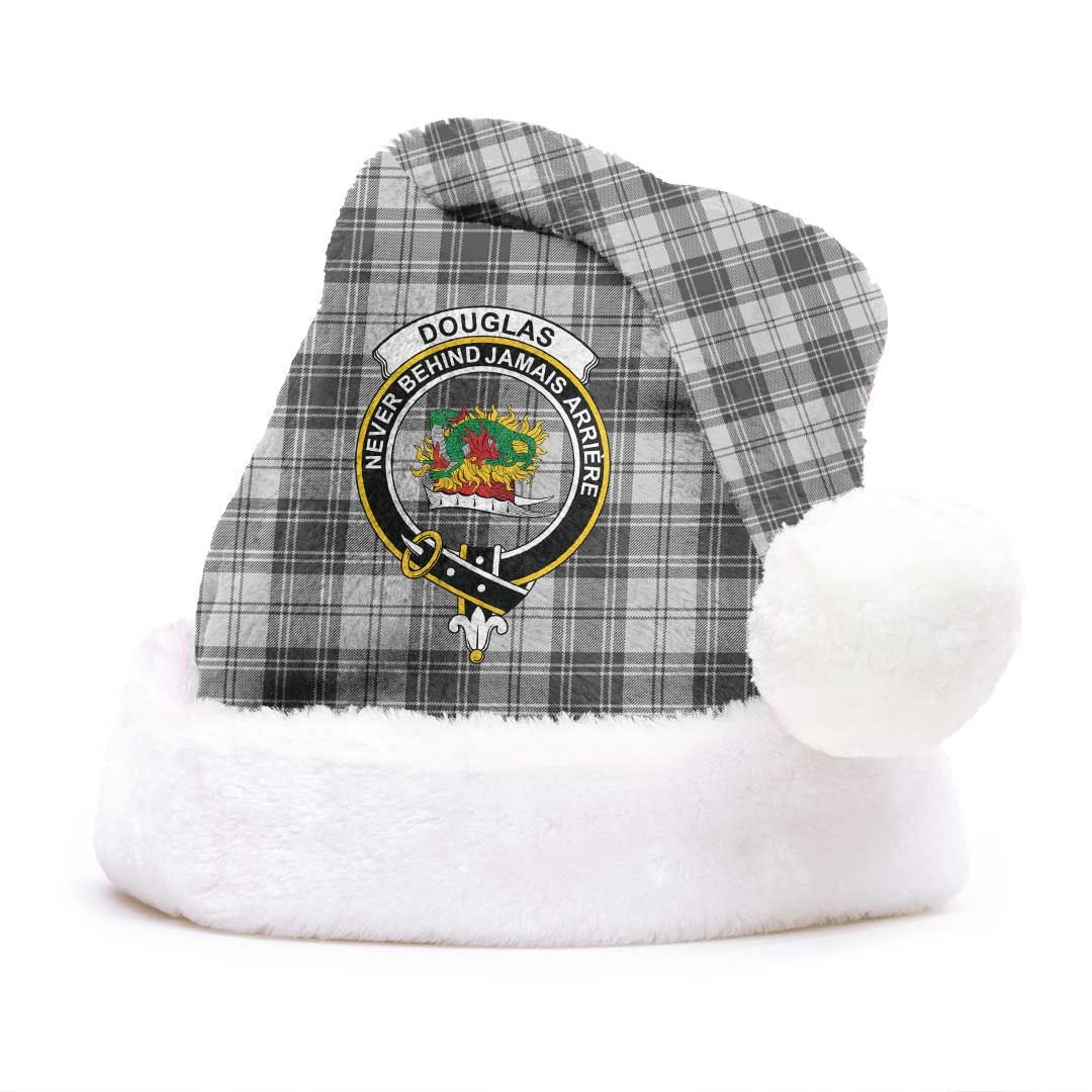 Douglas Grey Modern Clan Tartan Classic Crest Christmas Hat