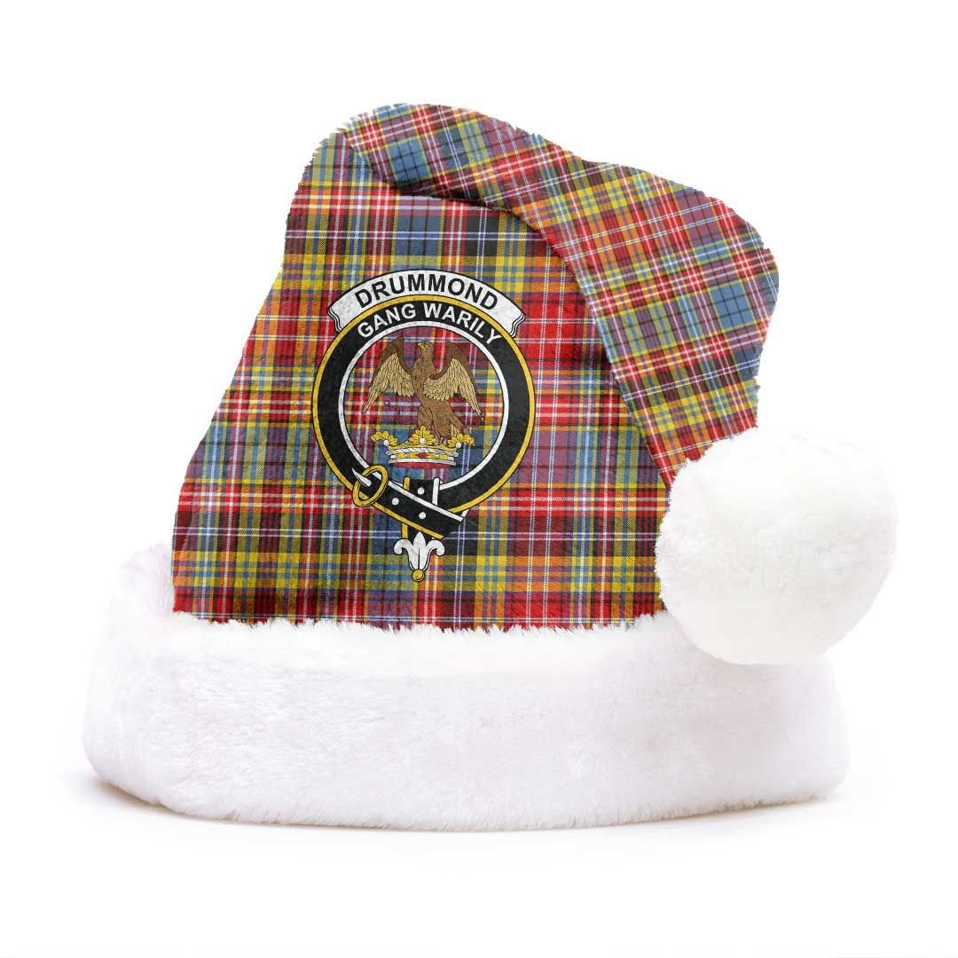 Drummond of Strathallan Clan Tartan Classic Crest Christmas Hat