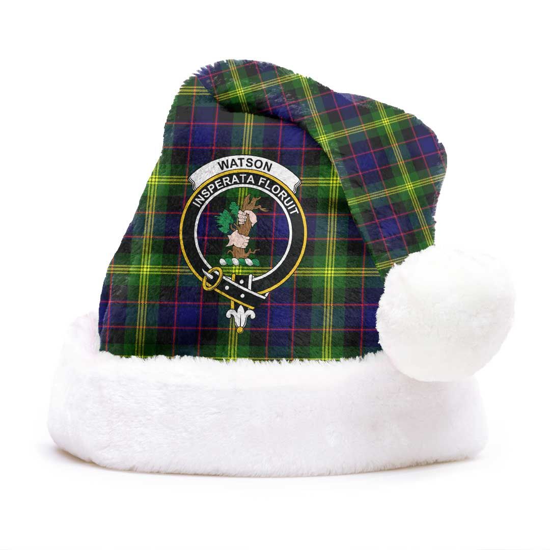 Watson Modern Clan Tartan Classic Crest Christmas Hat