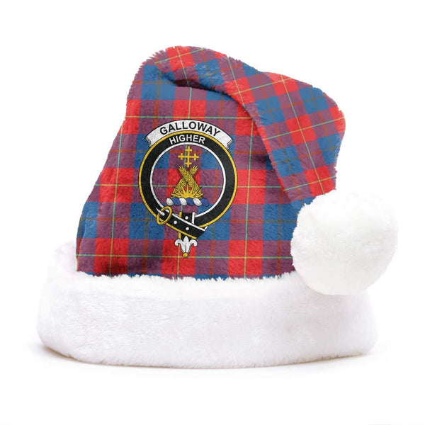 Galloway Red Clan Tartan Classic Crest Christmas Hat