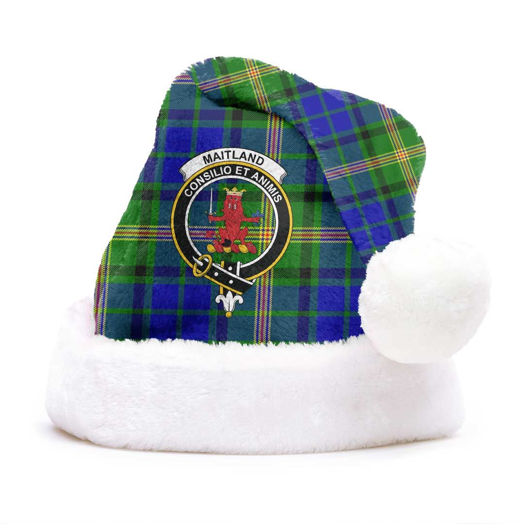 Maitland Clan Tartan Classic Crest Christmas Hat