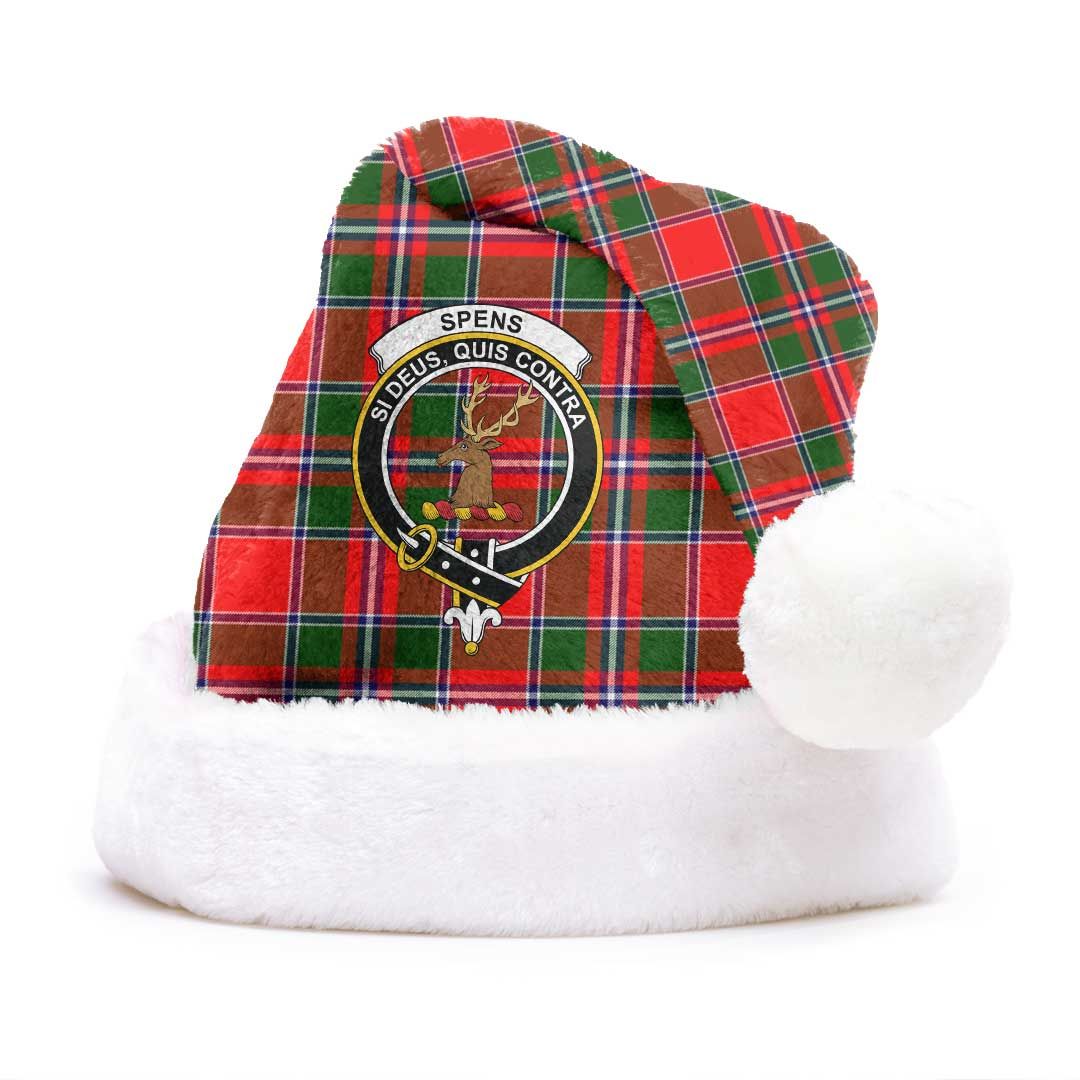 Spens Modern Clan Tartan Classic Crest Christmas Hat