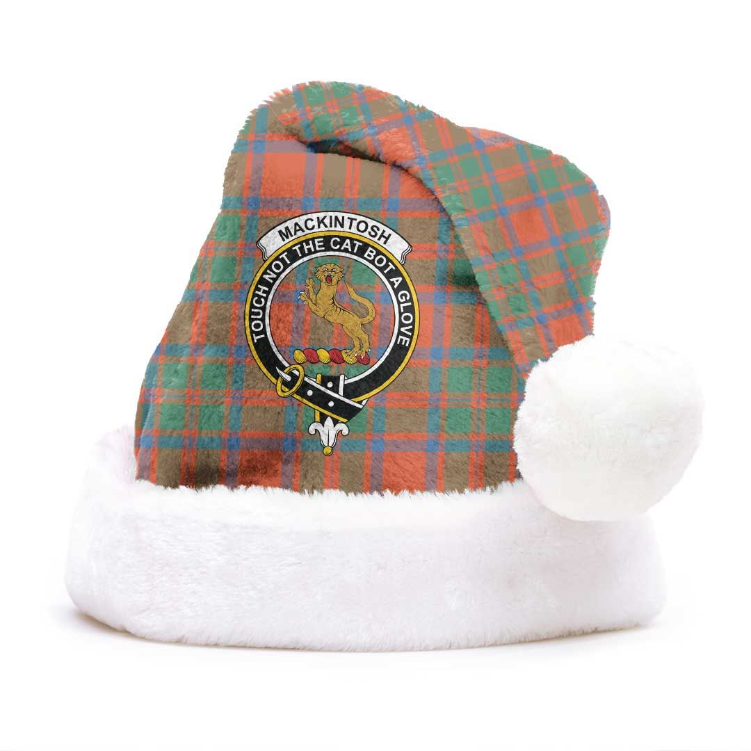 MacKintosh Ancient Clan Tartan Classic Crest Christmas Hat