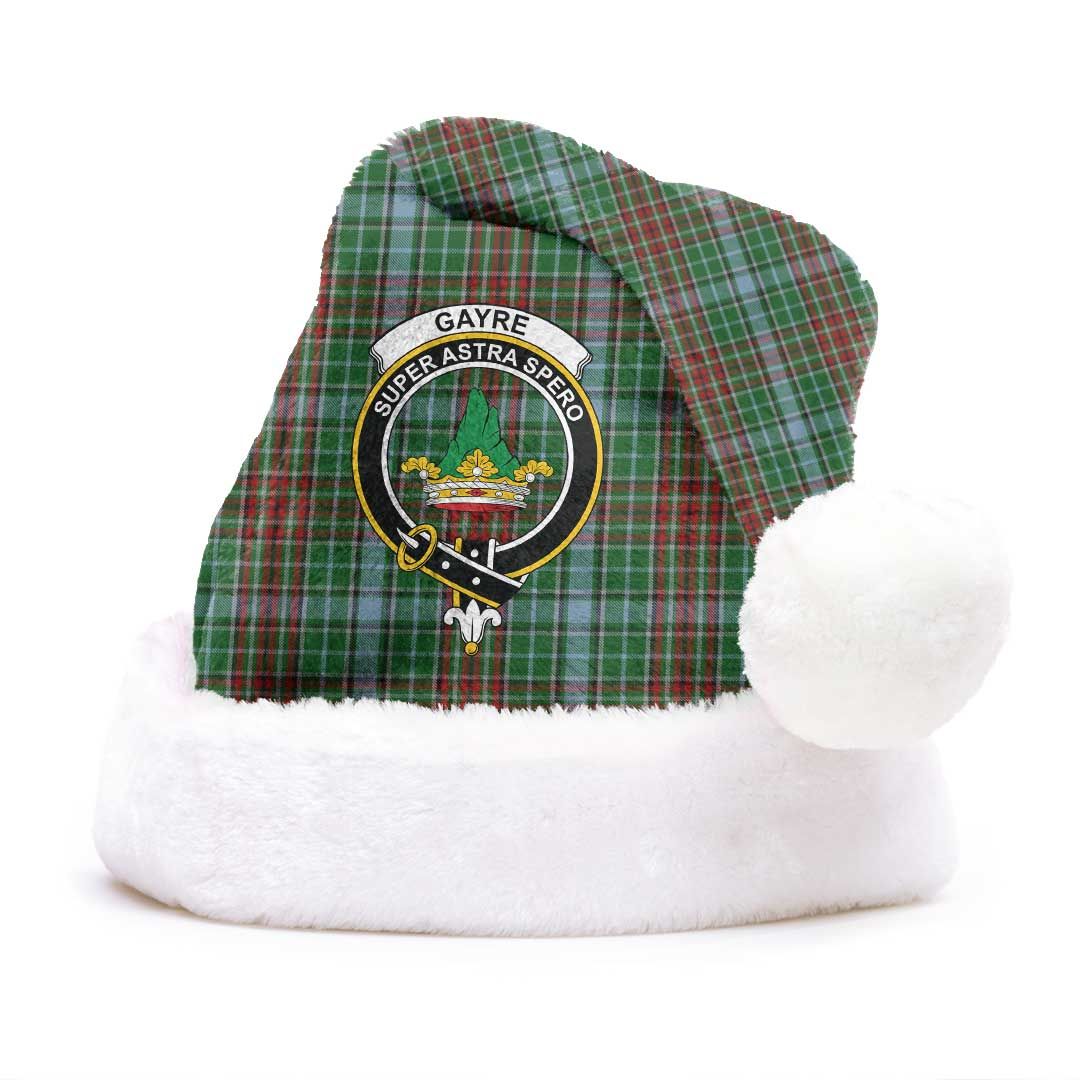 Gayre Clan Tartan Classic Crest Christmas Hat