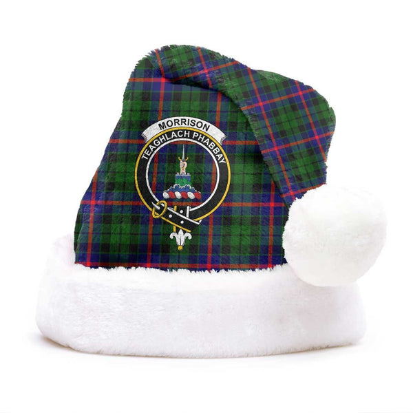 Morrison Modern Clan Tartan Classic Crest Christmas Hat