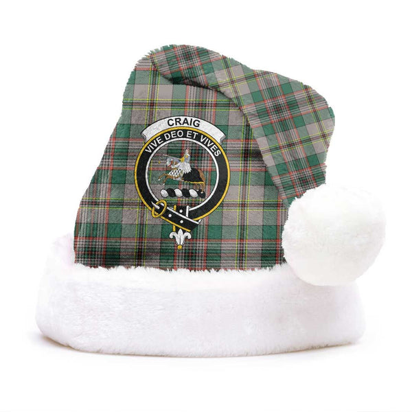 Craig Ancient Clan Tartan Classic Crest Christmas Hat