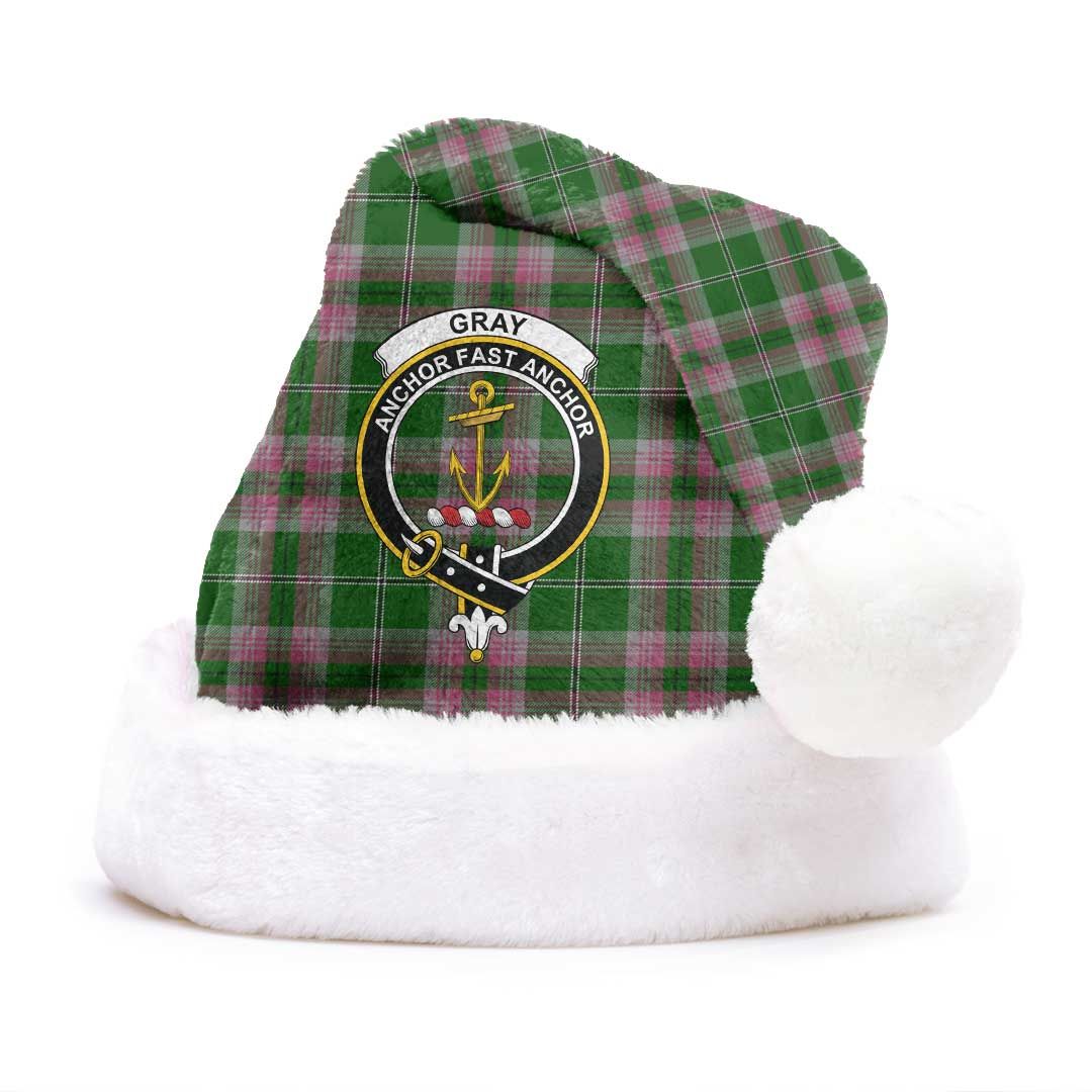 Gray Clan Tartan Classic Crest Christmas Hat